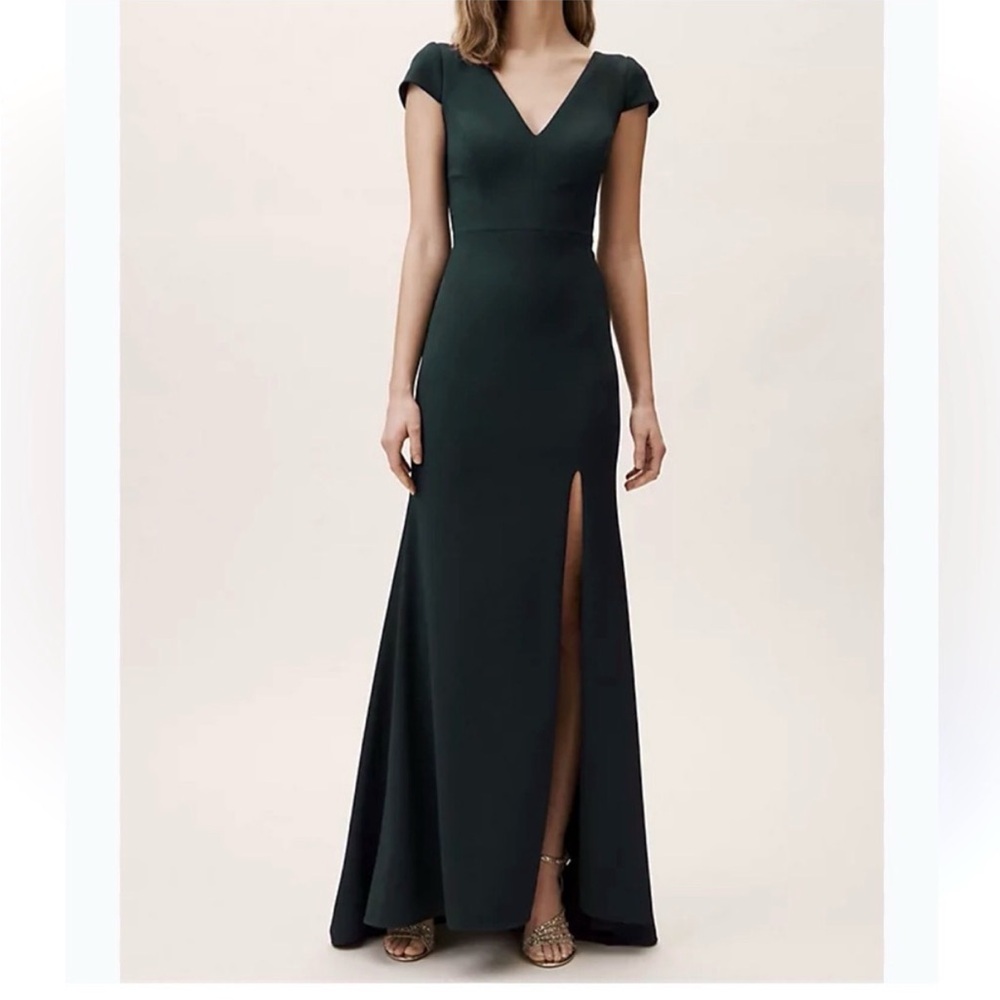 BHLDN Dark Green Gown